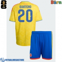Fotballdrakt Barn Colombia Juan Fernando Quintero #20 Hjemmedraktsett VM 2026 Kortermet (+ Korte bukser)